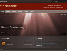 Tablet Screenshot of firstbaptistchurchmontgomery.com